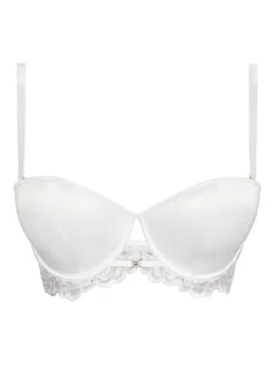 Ann Summers White The Icon Padded DD+ Satin Multiway Strapless Bra Online