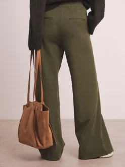 JD Williams Anthology By Premium Ponte Wide Leg Trousers Green Best