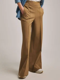JD Williams Anthology By Premium Ponte Wide Leg Trousers Camel Discount
