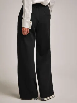 JD Williams Anthology By Premium Ponte Wide Leg Trousers Black Sale