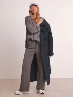 JD Williams Anthology By Premium V Neck Seam Detail Modal Sweatshirt Grey Online