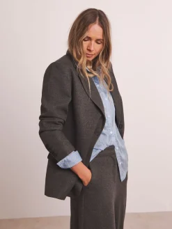 JD Williams Anthology By Grey Premium Herringbone Single Breasted Blazer Outlet