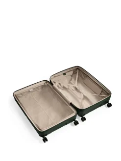 Antler Large Single Stripe Luggage Green Discount