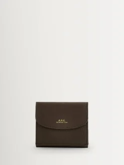 A.P.C. Brown Trifold Geneve Wallet