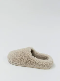 Aruelle Amy High Back Fluffy Cream Slippers Hot