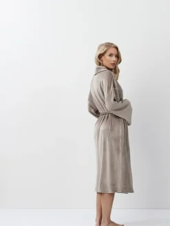 Aruelle Brown Capucine Mid Length Robe Clearance