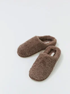 Aruelle Cleo Extra Soft Brown Crafted Slippers Outlet