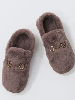 Aruelle Kelly Extra-Soft Brown Slippers Outlet