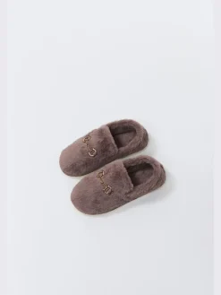 Aruelle Kelly Extra-Soft Brown Slippers Outlet