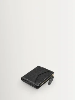 Aspinal of London Hudson Multi-Use Pocket Wallet Pebble Leather Black Hot