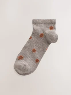 Next Autumn Animals Ditsy Trainers Socks 4 Pack Online