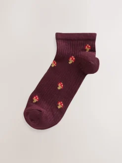 Next Autumn Animals Ditsy Trainers Socks 4 Pack Online