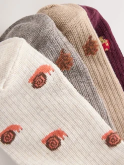 Next Autumn Animals Ditsy Trainers Socks 4 Pack Online
