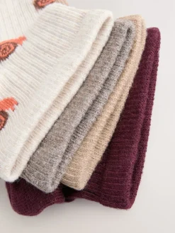 Next Autumn Animals Ditsy Trainers Socks 4 Pack Online