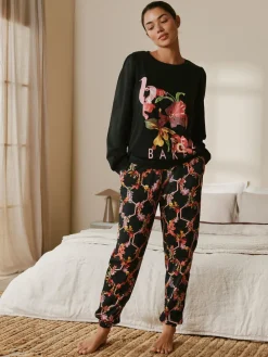 B by Ted Baker Black Floral Black Pyjamas