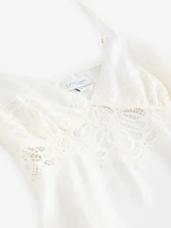 B by Ted Baker Ecru Satin Lace Bridal Slip Clearance