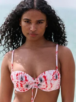 B by Ted Baker Floral Wired Bikini White Top Sale