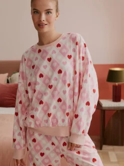 Bath & Body Works Pink Hearts Twosie Pyjamas New