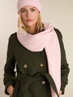 Baukjen Pink Laura Wool Blend Scarf Online