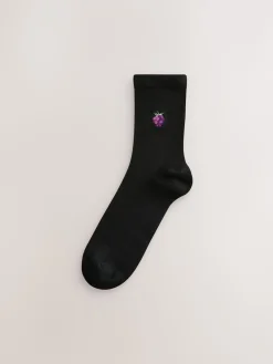 Next Berries Embroidered Motif Ankle Socks 4 Pack Hot