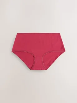 Next Berry Pink Midi Cotton Rich Knickers 5 Pack Online