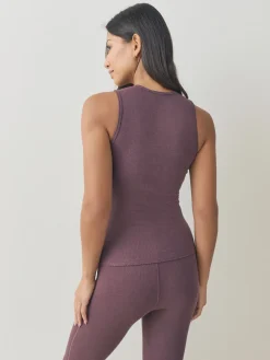 Next Thermal Maximum Warmth Cosy Ribbed Vest Berry Outlet