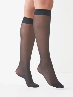 Next 20 Denier Knee High Socks 5 Pack Black Sale