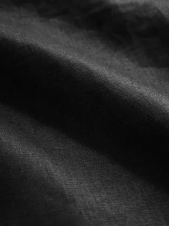 Next Black 100% Linen Midi Skirt Outlet