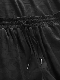 Next Black Abstract Viscose Vest Pyjamas Outlet