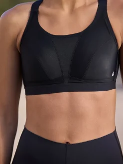 Next Active Sports High Impact Dry Tech Crop Tops 2 Pack Black Sale