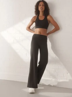 Next Active Ultimate Wide Leg Trousers Black New