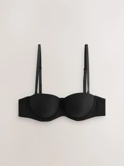 Next A-E Push Up Strapless Multiway Bra Black Clearance