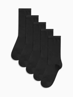 Next Black Basic Ankle Socks Five Pack Outlet