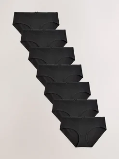 Next Boyshort Cotton Rich Knickers 7 Pack Black Sale