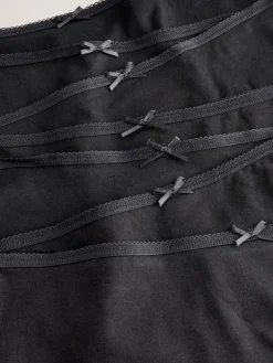 Next Boyshort Cotton Rich Knickers 7 Pack Black Sale