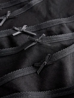 Next Boyshort Cotton Rich Knickers 7 Pack Black Sale