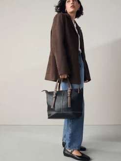 Next Buckle Hand Held Bag Black Best