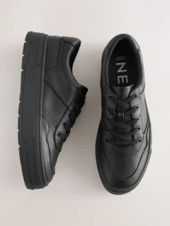 Next Cleat Chunky Lace Up Trainers Black Clearance