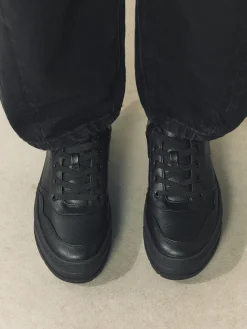 Next Cleat Chunky Lace Up Trainers Black Clearance