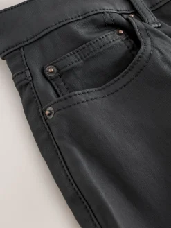 Next Coated Denim Skinny Jeans Black Clearance