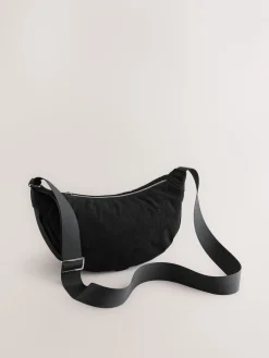 Next Cord Effect Sling Bag Black Sale