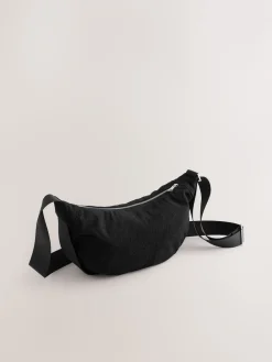 Next Cord Effect Sling Bag Black Sale