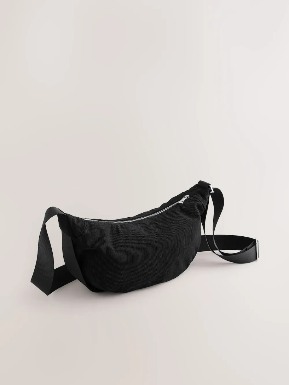 Next Cord Effect Sling Bag Black Sale