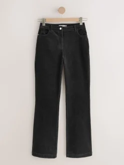 Next Corduroy Bootcut Hourglass Trousers Black Discount