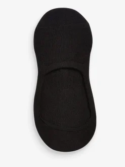 Next Cushion Sole Invisible Trainer Socks 4 Pack Black Best