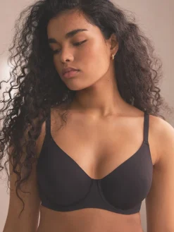 Next DD+ Forever Lite Smoothing Bra Black New