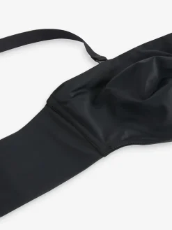 Next DD+ Non Pad Minimise Strapless Bandeau Bra Black New