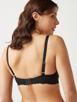 Next Black DD+ Non Pad Plunge Lace Ultimate Comfort Bra Best