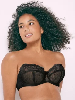 Next DD+ Non Pad Strapless Bra Black Online