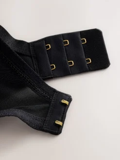 Next DD+ Pad Balcony Lace Bra Black Discount